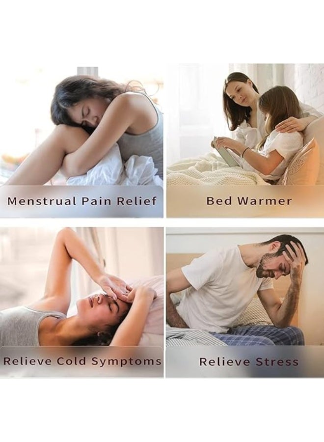 قربة الماء الساخن مع غطاء ناعم - لعلاج التشنجات وتخفيف آلام الرقبة والأكتاف - Image 2